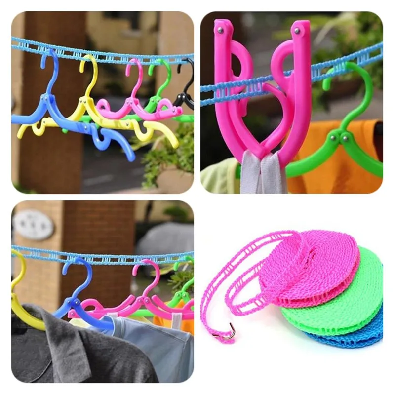 1pc Portable Travel Climbing Camping Nylon Clothesline Outdoor Sports