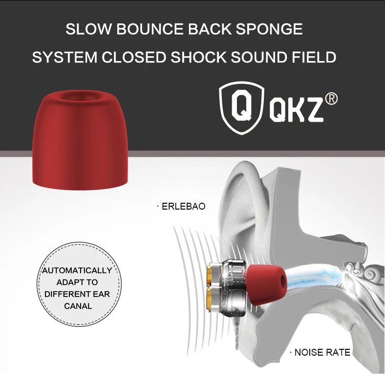 Оригинальные наушники QKZ KD7, двойной драйвер, спортивные наушники, 3,5 мм разъем, гарнитура, свободные руки с микрофоном, музыкальные наушники для всех телефонов, ПК