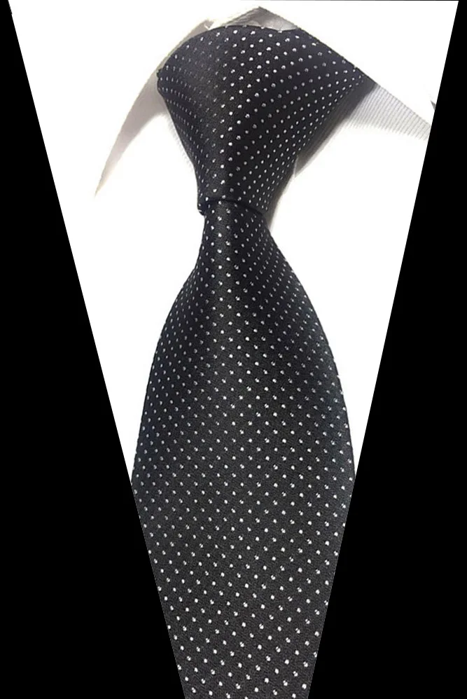 

Men Tie 8cm skinny ties Mens New Fashion Dot Neckties Corbatas Gravata Jacquard Slim Tie Business man's Wedding dress neckties