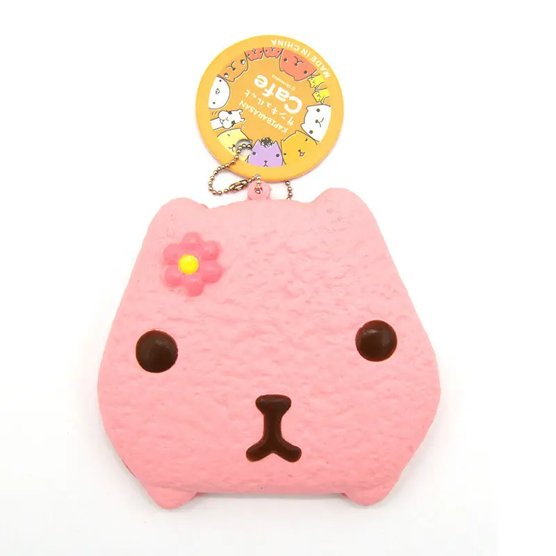 10CM Jumbo Squishy Kapibarasan Biscuit Collectibles Cream Scented Soft Bread With Tag Toy 1PCS ...