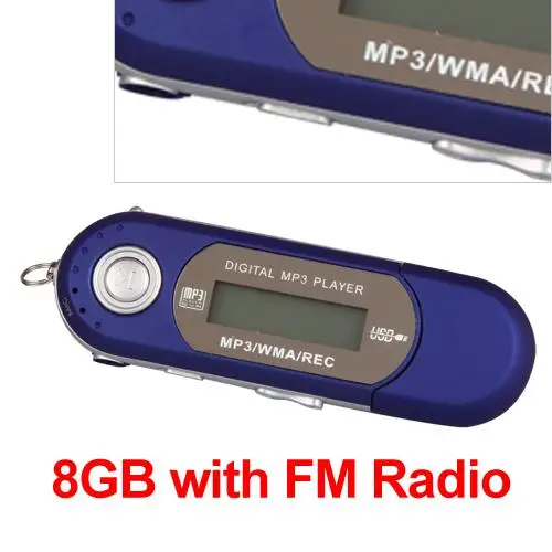 MEMTEQ портативный mp3-плеер FM радио USB мини ЖК-экран Поддержка 8 ГБ флеш-накопитель MP3 музыкальный аудио плеер с наушником