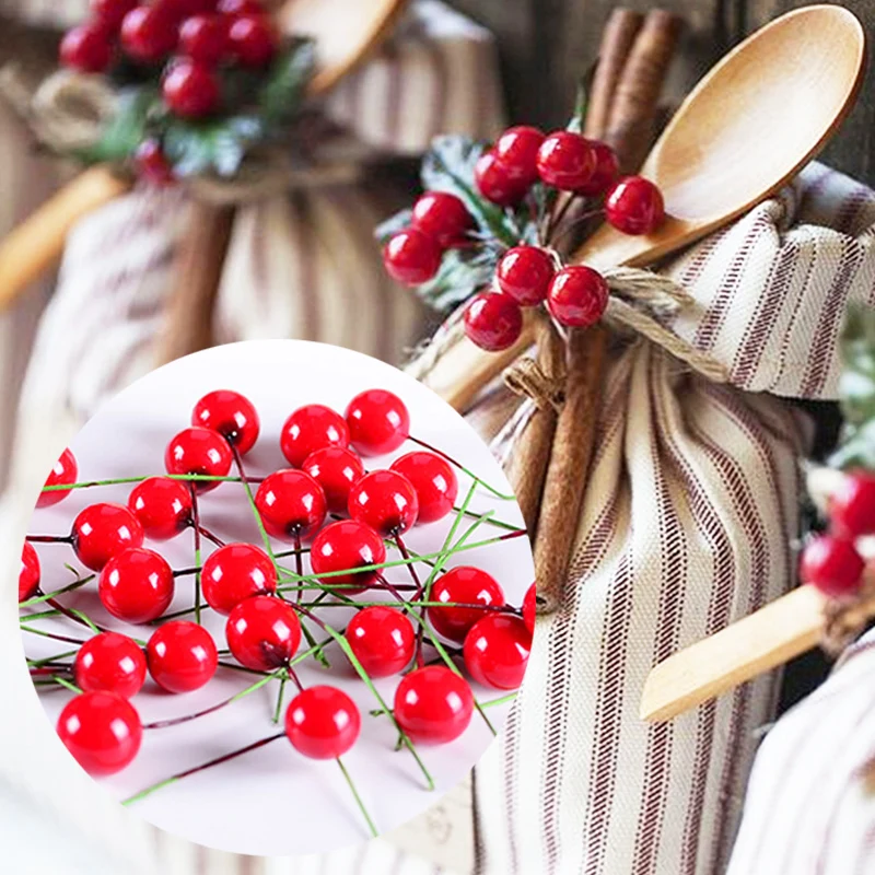 Christmas cherry Festival Supplies DIY 100pcs/Pack Garden Decorations