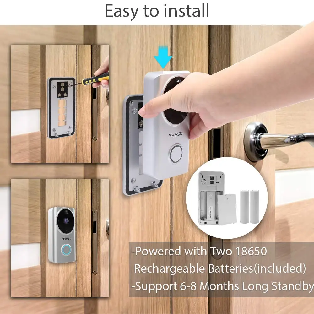 Smart Vedio Intercom Door Phone WiFi Video Doorbell Camera Visual IP Door Bell Wireless Home Security Camera video surveillance