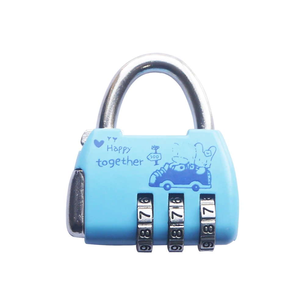 

Mini 3 codes password luggage bag book desk cabinet toy case box DIY baggage toolbox window cheap small keyed pad lock