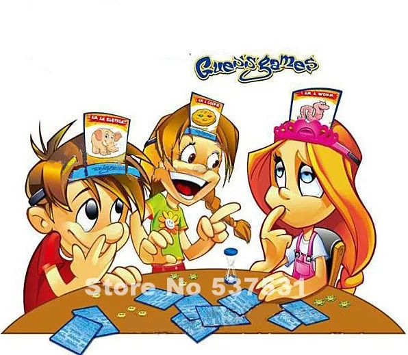 Juguete de vacaciones HedBanz Quess juego para los niños ...