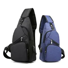 Новинка, мужские сумки для отдыха, на лямках, через плечо, холщовые, зарядка через usb, кожаные сумки, сумки на плечо