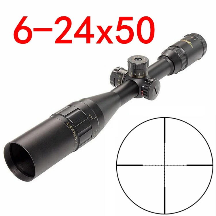 NEW 6 24X50 AOE Tacticle Riflescope Mil Dot Reticle