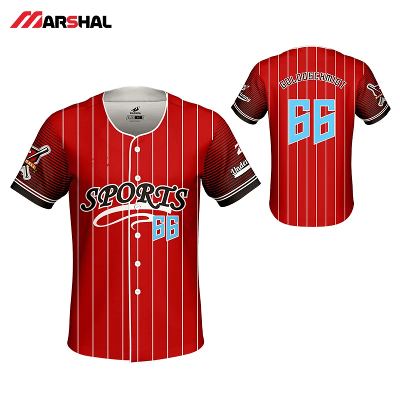 Professionalized design mens custom sublimated sports training baseball
