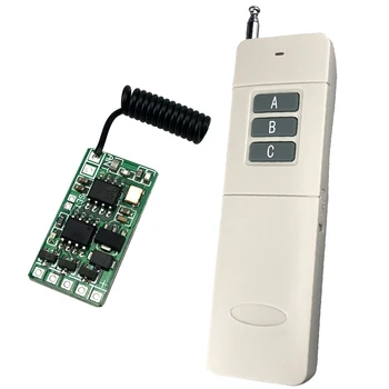 

3CH Wireless Remote Control Switch 433mhz rf Transmitter Receiver 3.7v 5v 6v 9V 12v Mini Small Controller Module led Lights