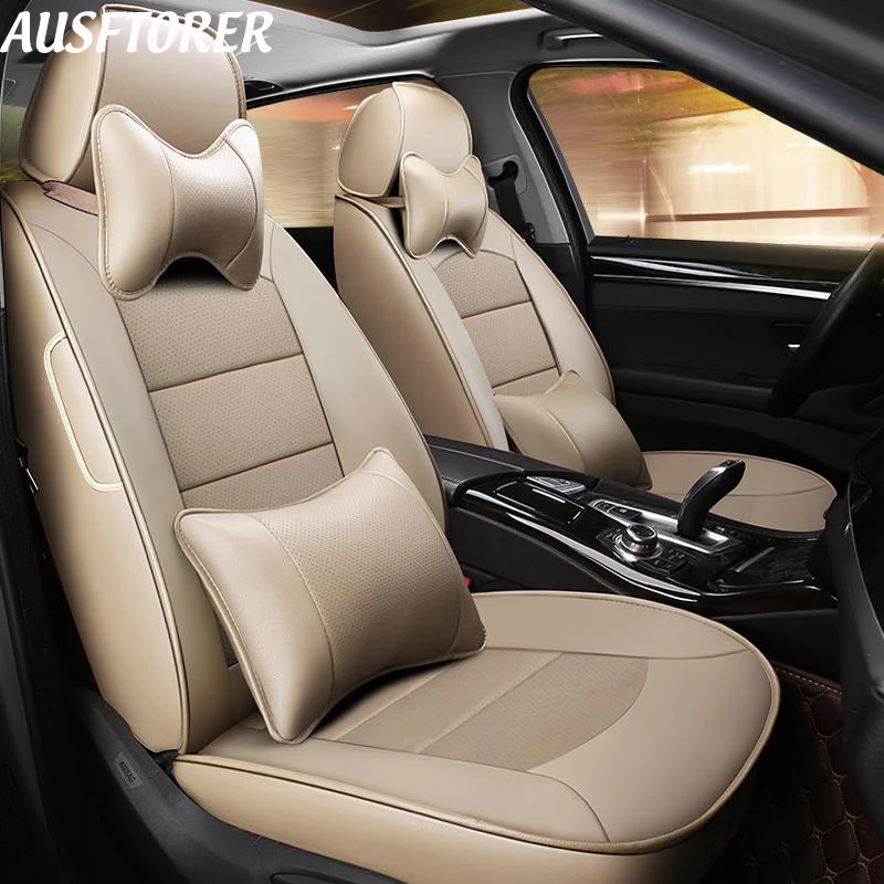 AUSFTORER Custom Automobiles Seat Covers for Mitsubishi Pajero Car Seat