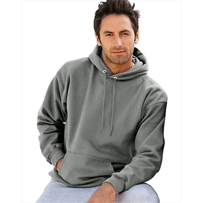 Hanes F170 Mens Ultimate Cotton Pullover Adult Hoodie Sweatshirt Charcoal Heather Small