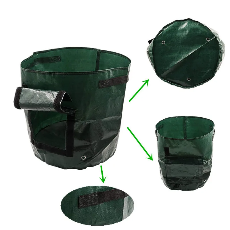 Potato Grow Container Bag DIY Planter PE Cloth Planting Vegetable Gardening Thicken Vegetable Pot Planting Grow Bag Garden Tool Potato Grow Container Bag DIY Planter PE Cloth Planting Vegetable Gardening Thicken Vegetable Pot Planting Grow Bag Garden Tool
