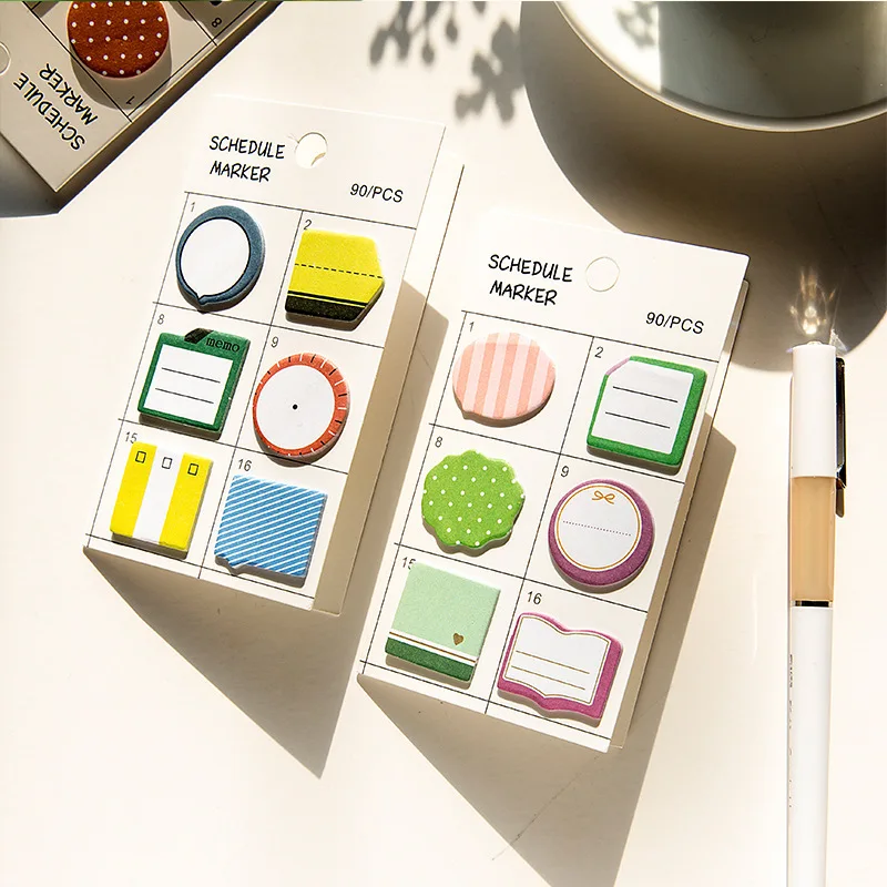 Kawaii 2pcs Sticky note memo pad Message combination series cute Indicating indexing sticky paste N times school office supplies |