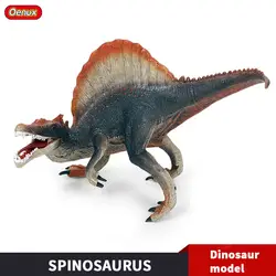 Oenux Новый Доисторический Юрского периода длинные Spinosaurus открытый рот фигурки героев T-Rex Dionsaurs Животные ПВХ модель игрушки для детей подарок