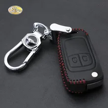 

Top Layer Leather Key case bag for Chevrolet Malibu Cruze Trax Sail Key Ring Keychains key cover genuine leather key bag