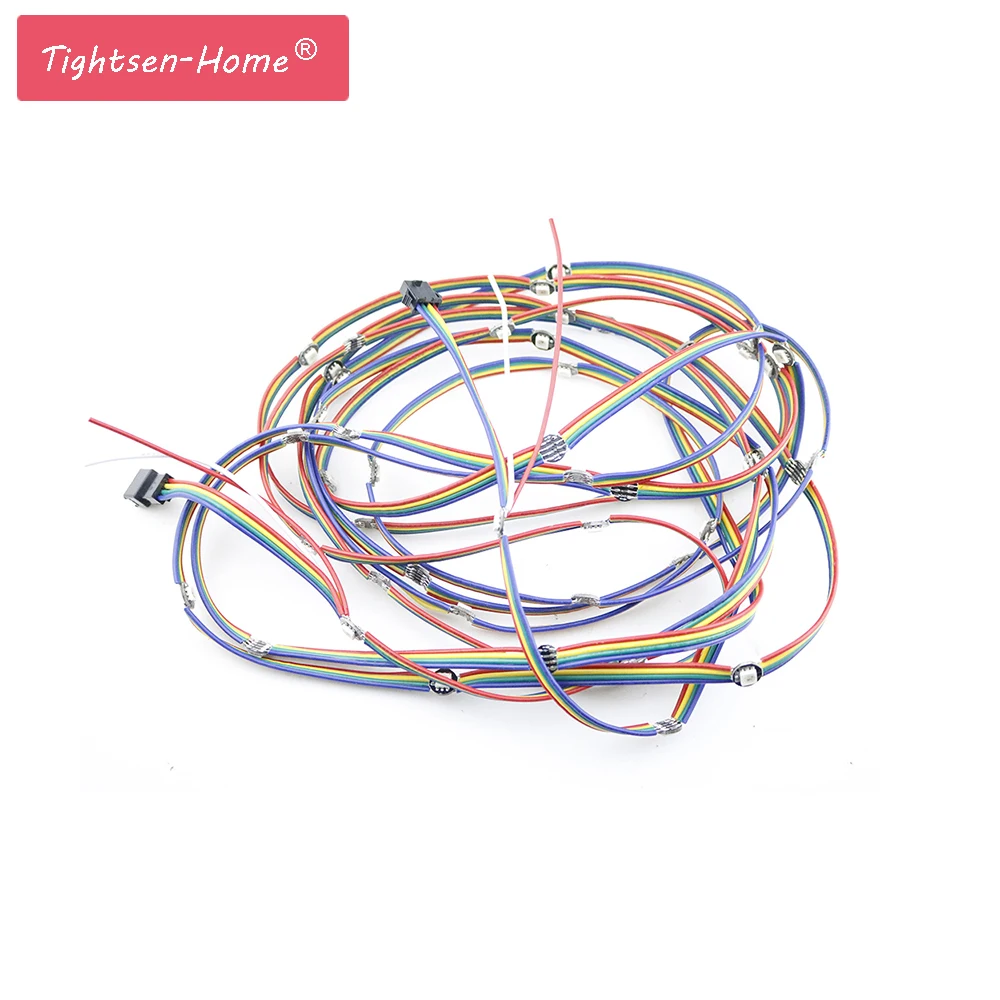 

50-100PCS WS2813 Pre-soldered LED Module String Panel on Heatsink with 10CM 4PIN Wire 5V WS2813 Built-in SMD5050 RGB Idividually