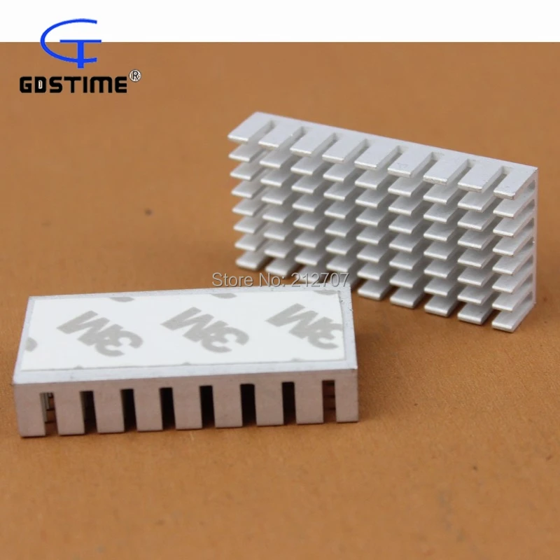 30 шт./лот gdstime 50x25x10 мм Алюминий радиатор DIY радиатора теплоотводы