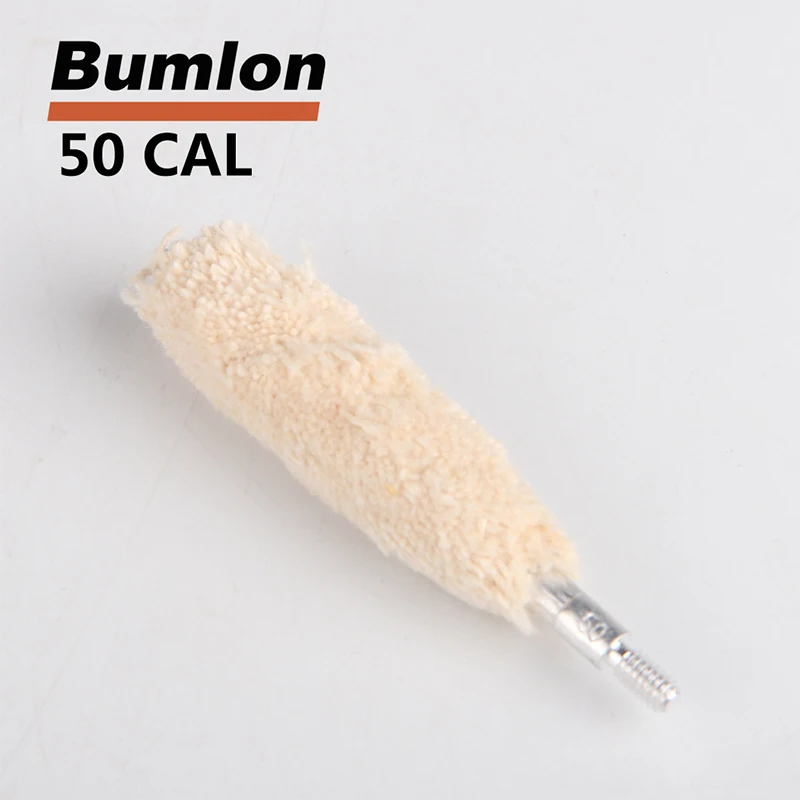 Tactical .50cal Mop Brush Cotton Clean Swab Gun Cleaning Brush for Hunting Rifle  5pcslot RL37-0049-50 (1)