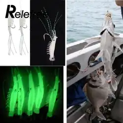 Relefree 5 шт. Glow Dark креветки Rig рыбалки приманку морская рыба приманки поймать крючки
