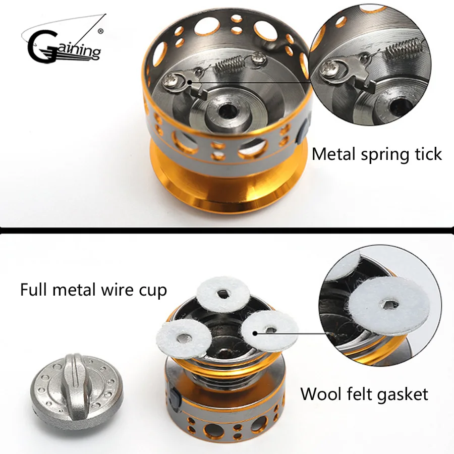 5 Mini Spinning Fishing Reels