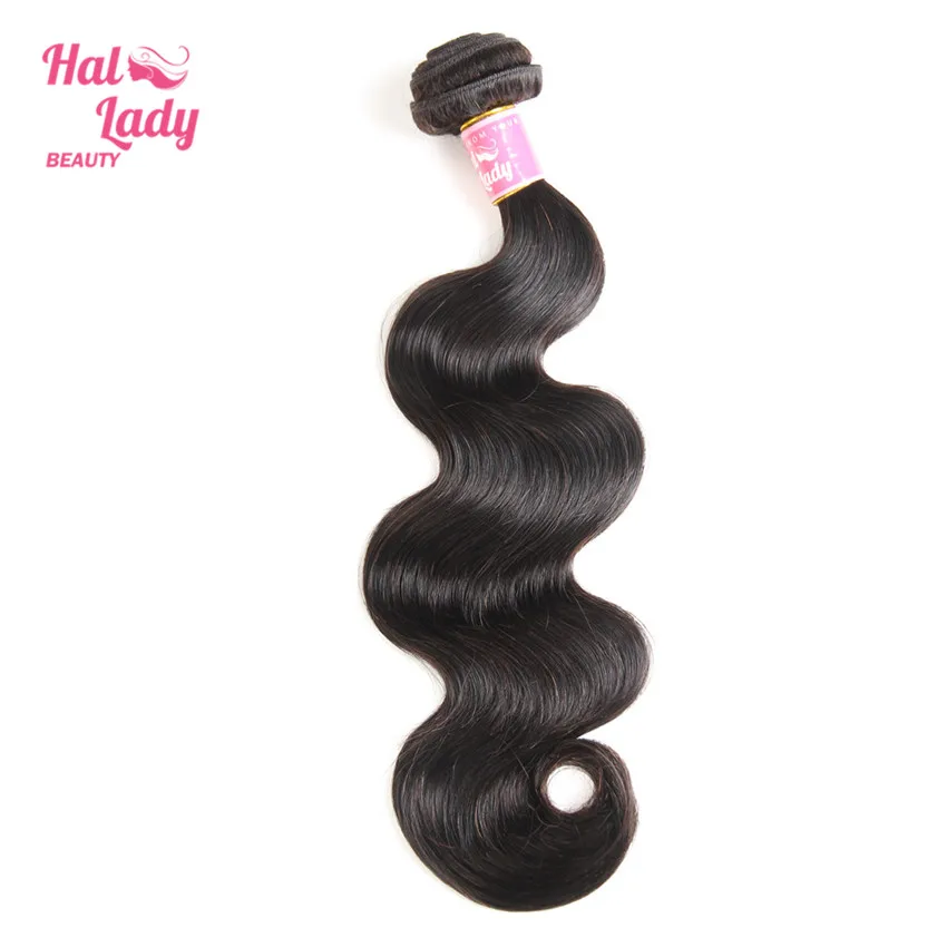 

Halo Lady Hair Brazilian Body Wave Human Hair Extensions Non Remy 1B Color 1 Bundle Deal 22 24 26 28 30 32 34 36 38 40 Inches