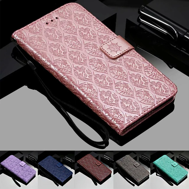 

3D Embossing PU Leather Flip Cover Wallet Case for Xiaomi Redmi 6 5X A1 Mix 2 F1 A2 Lite Note 5A Prime Pro Y1 4A 4X 5 Plus