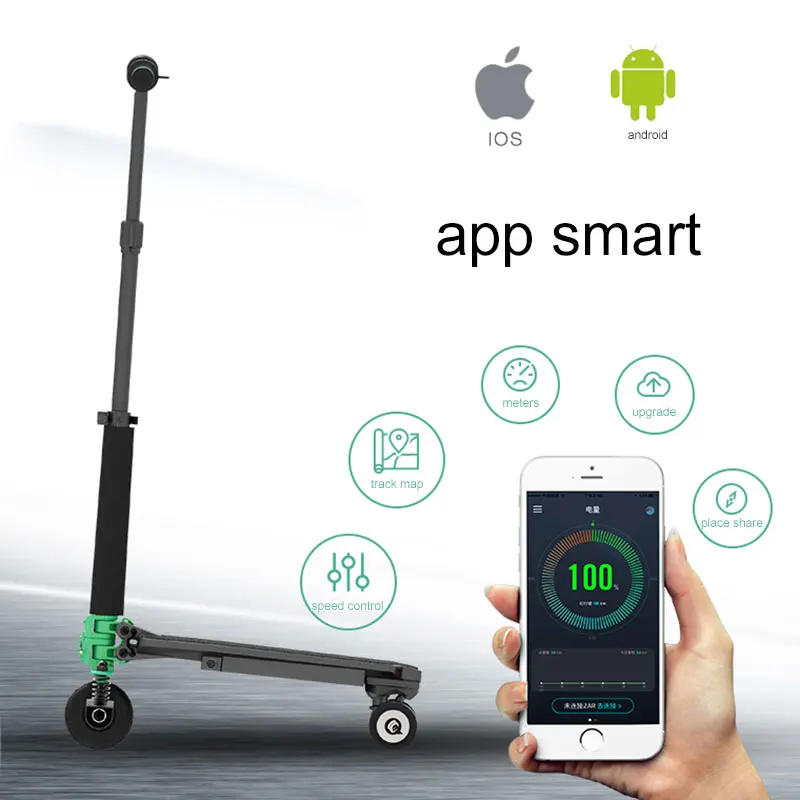 Cheap Zar foldable three wheel light and compact electrical scooters 3