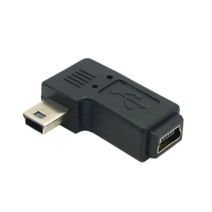 90 градусов левый или правый угловой мини USB 2 0 5Pin штекер к гнезду M F Удлинительный