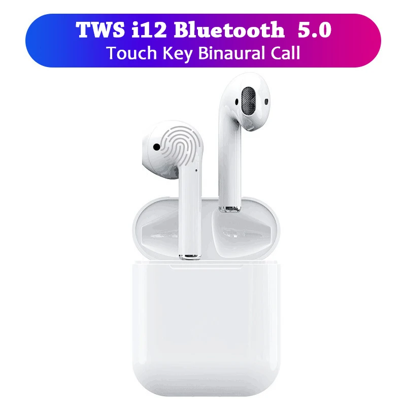 

NEW I12 Mini Bluetooth Headset TWS Wireless Headset Air Ear pods Earbuds Earphones Sports Headset Stereo for Apple iPhone xiaomi
