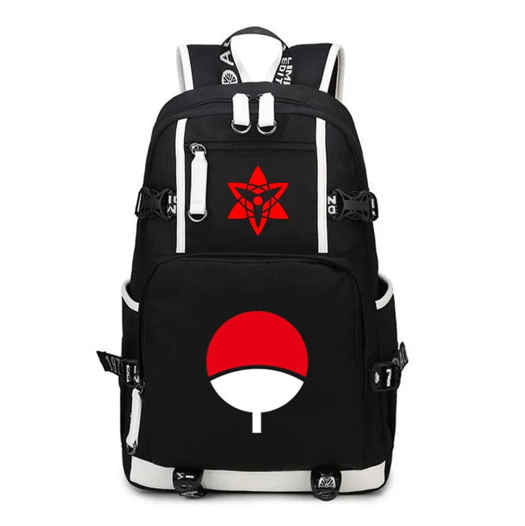 Новое поступление мультфильм Наруто рюкзак аниме Akatsuki Sharingan печать Косплей школьные рюкзаки ноутбук сумки на плечо