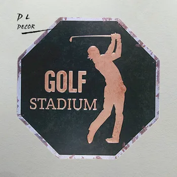 

DL- GOLF STADIUM garage signs for men wall decorations for living room crafts gift for friends