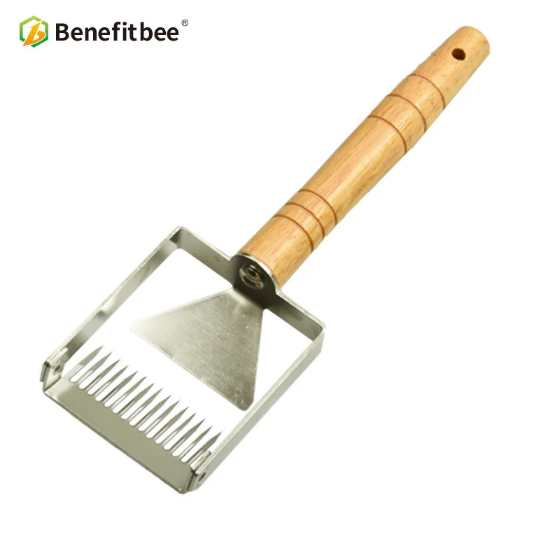 Benefitbee расческа железная медовая медовый скребок деревянная ручка инструмент для