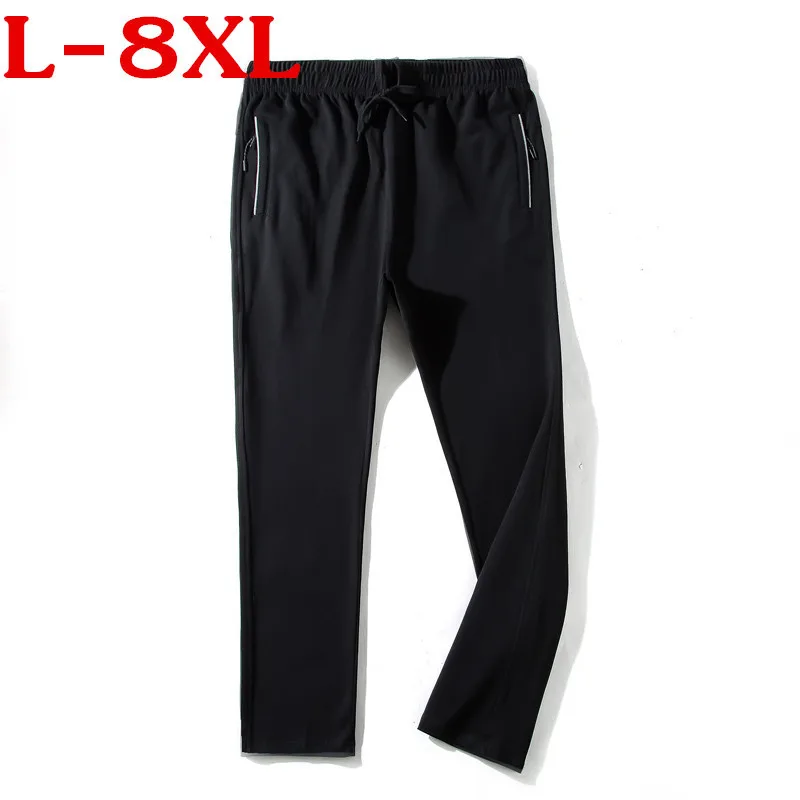 2018 Большие размеры 8XL 7XL 6XL Новые мужские длинные потливость Брюки для девочек