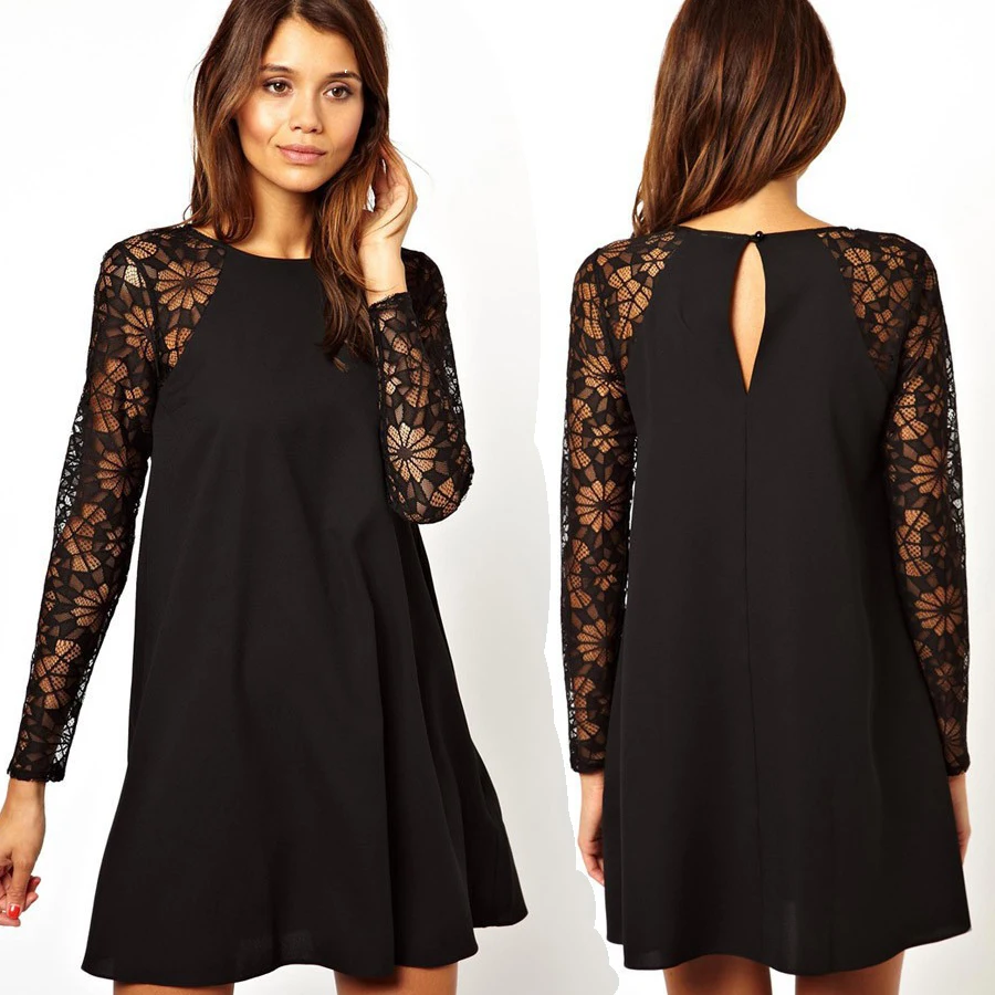 Платье С Шифоновым Рукавом Купить