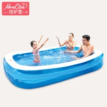 Экологичный детский бассейн из ПВХ, надувные Семейные бассейны, трехслойный бассейн для взрослых, домашний бассейн с шариками океана