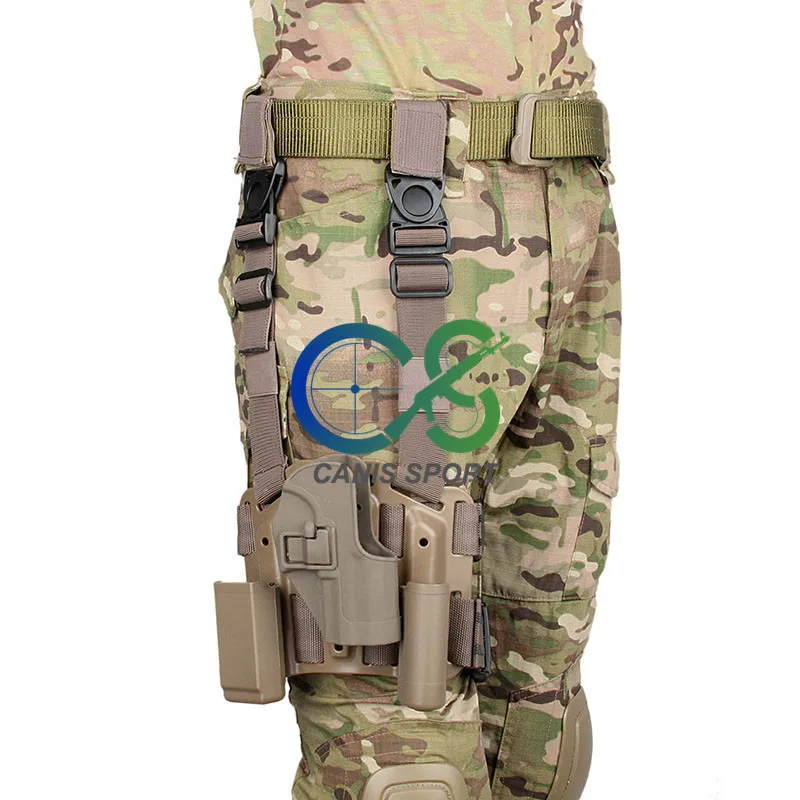 PPT Тактический USP пистолет Бедро кобура полимера/пистолет ноги кобура с платформой gs7-0001