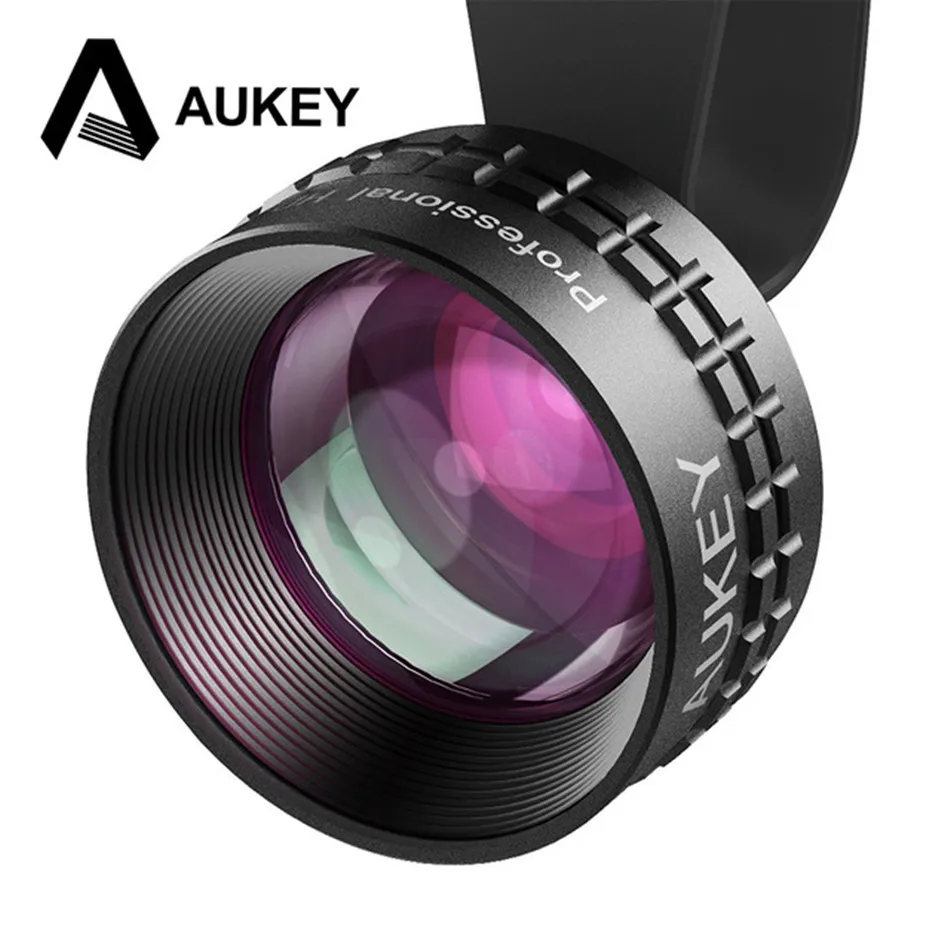 AUKEY Optic Pro Lens 2X HD Telephoto Cell Phone Camera Lens kit 2X AS Close No Distortion No