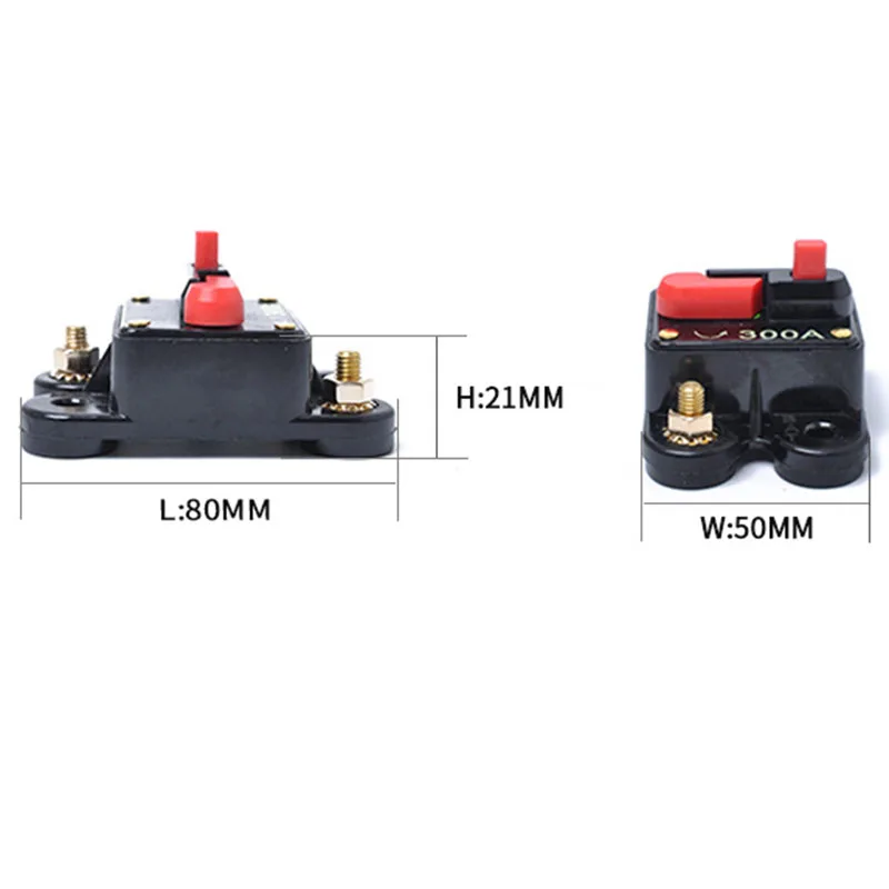 12 V-24 V DC 300A дома Водонепроницаемый автоматический выключатель сброс предохранитель инвертора автомобиля конвертирование аудио держатель предохранителя двойной автомат защити цепи