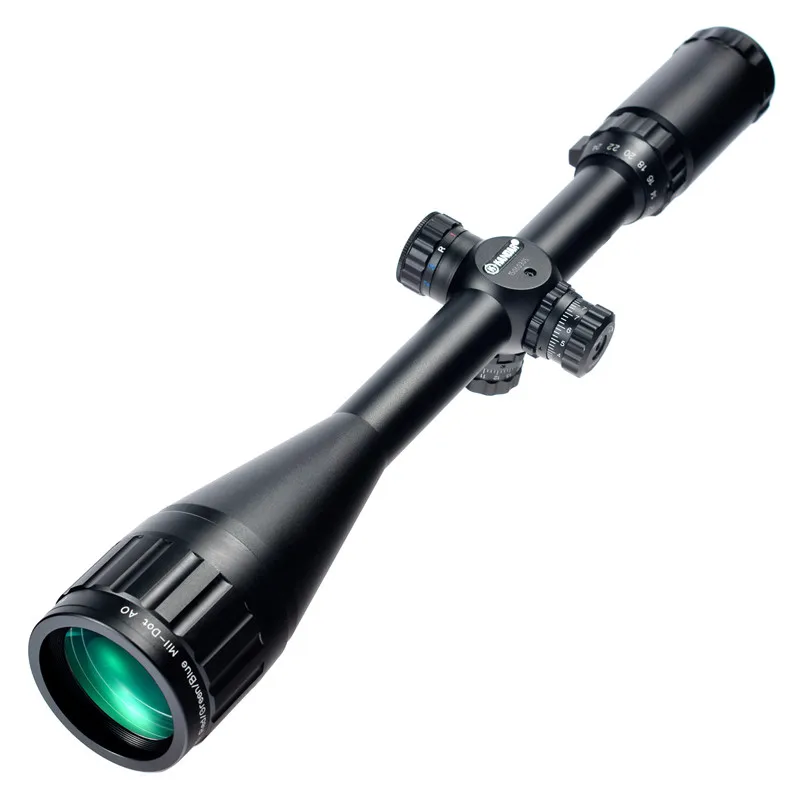 Redefinição de Tamanho Kandar Aome Mil-ponto Retículo Riflescope Travamento Completo Caça Rifle Scope Mira Óptica Tática 6-24x50 17 Lunetas Riflescopes