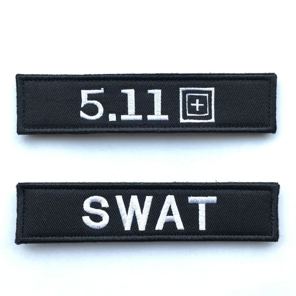 

Military Patches SWAT 5.11 Tactical Morale patch Armband Badges Embroidered Appliques for Clothing with Hook & Loop