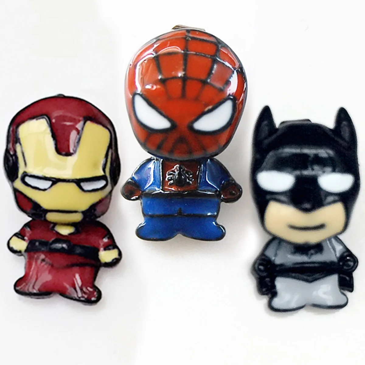 

Avengers Marvel cartoon earring Spiderman Batman iron man fashion personality female Ear Piercing Stud earrings bijoux Sieraden
