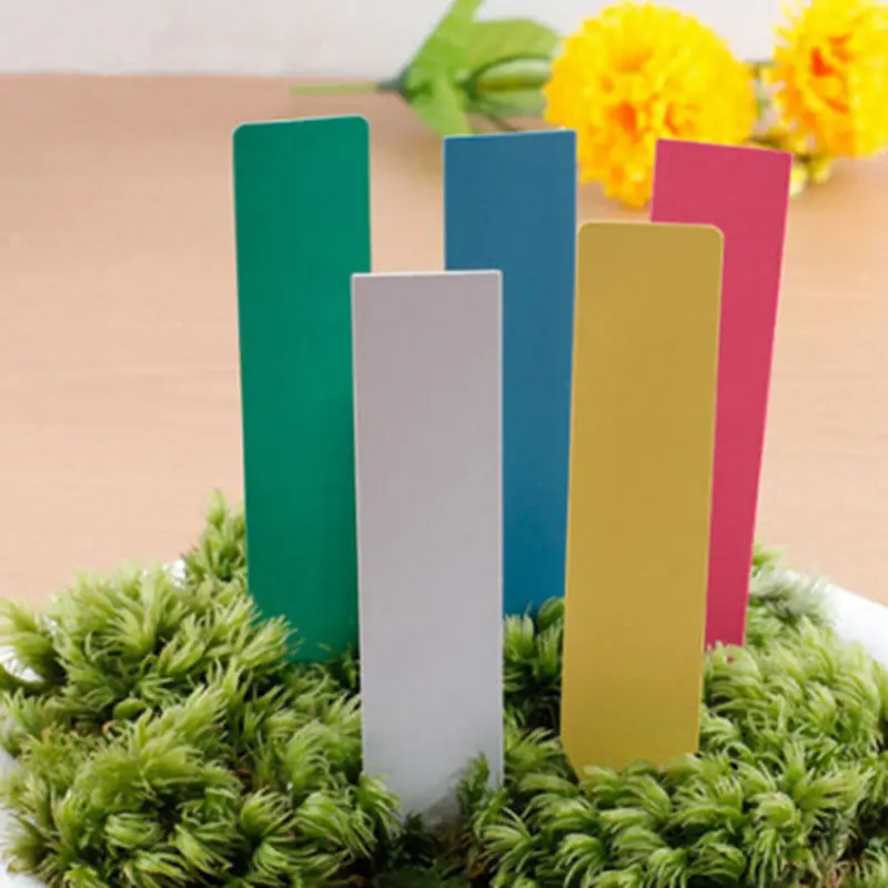 New Easy Plastic Plant Labels Garden Stake Seed Label Tags 5x1cm Plant