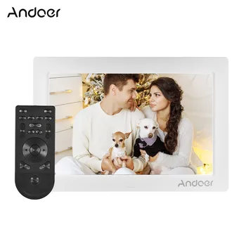 

Andoer 10inch Digital Photo Frame Full View IPS Screen 1080P Resolution G-Sensor Support Play with Remote Control