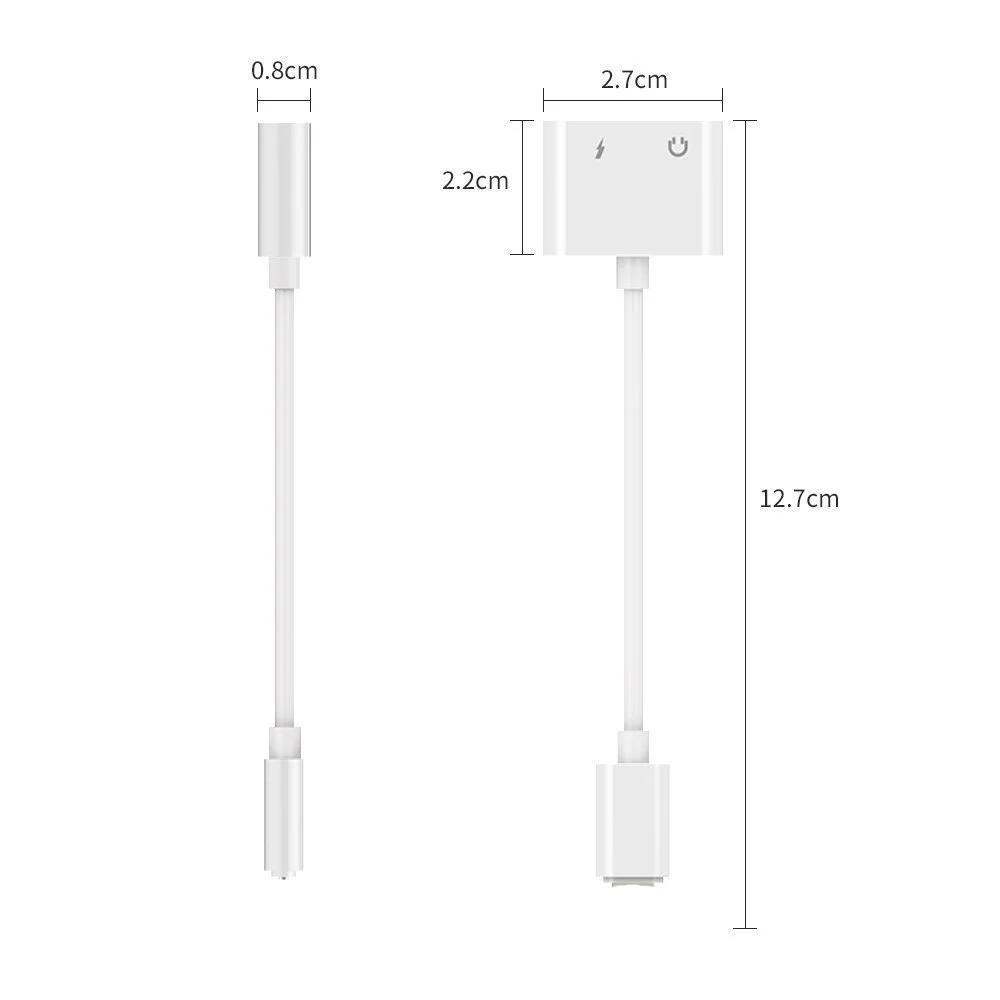 2 в 1 Наушники Aux адаптер двойной для Lightning-Jack преобразователь для наушников разветвитель зарядки аудио кабель IOS 12,2 для iPhone 7 8