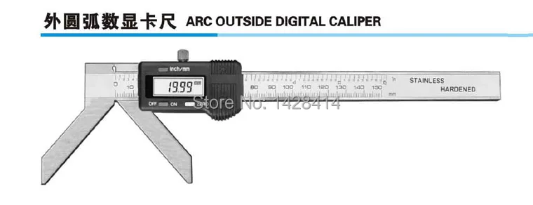 3-150 мм 6 дюймов цифровой радиус дуги суппорт/Электронный радиус дуги радиус gauge
