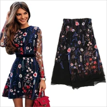 Me-dusa/высокое качество, горячая Распродажа, Африканское цветочное кружевное платье своими руками, ткань, сетчатая вышивка, 3D имитация кружева, цветок