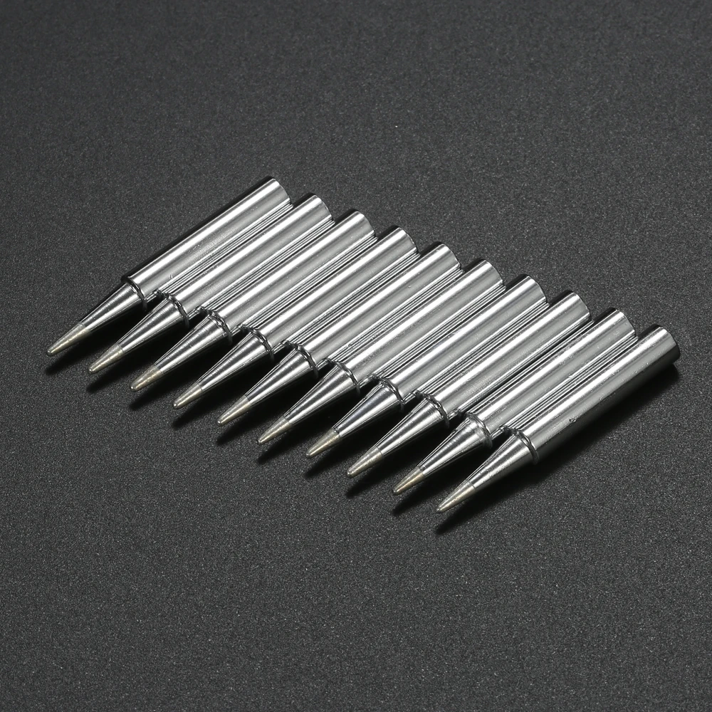 10PCS Soldering Iron Tips Replacement Solder Tip Lead-free Screwdriver Iron Tip for Hakko Soldering Rework Station Tool Kit