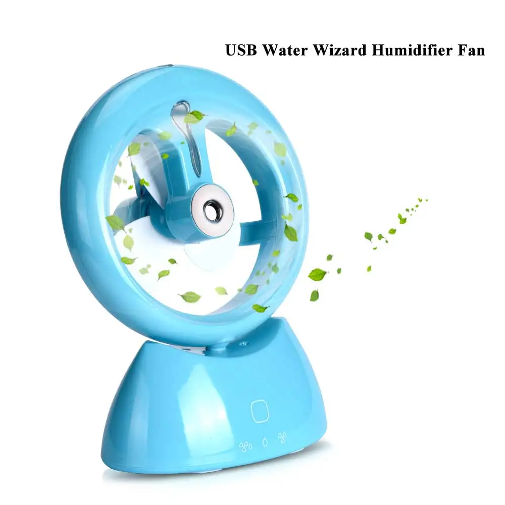 Free_on mini niebla del agua del ventilador aerosol agua de refrigeración de aire del ventilador de mano ventilador de mesa recargable USB carga para oficina en casa