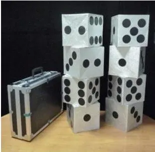 Large Dice Production Case, card magic,illusions,card tricks novelties,close up,comdy magic tricks Wholesale Toys & Hobbies