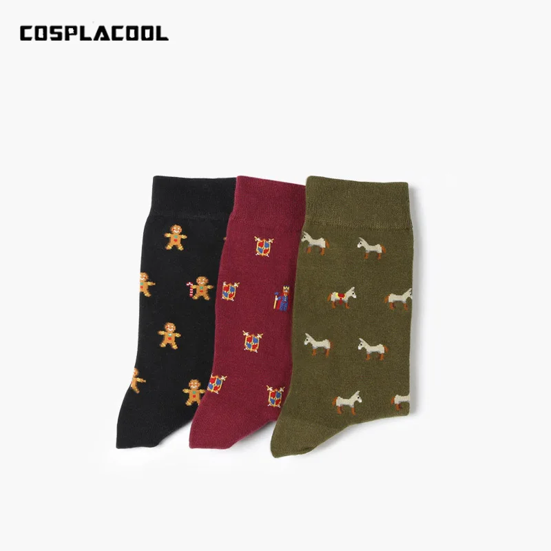 [COSPLACOOL] милые хлопковые носки с забавными рисунками животных из мультфильмов